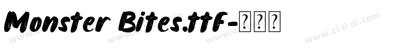 Monster Bites.ttf字体转换